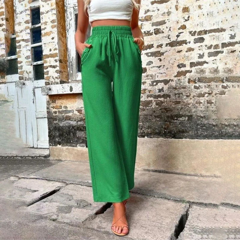 Valenzora | Colorful, airy summer trousers for women with wide legs