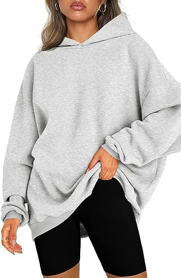 Damen-Oversize-Hoodie mit Seitenschlitzen, Größe
