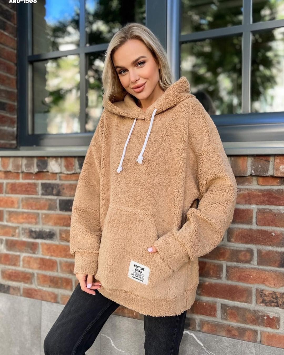 Women's Cozy Fleece Hoodie, Size