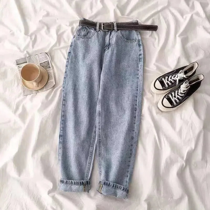 Valenzora | Women's high-waisted jeans straight