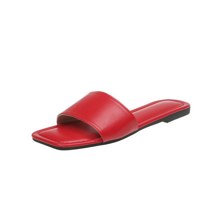 Women's open toe-post mules with an elegant design, size S