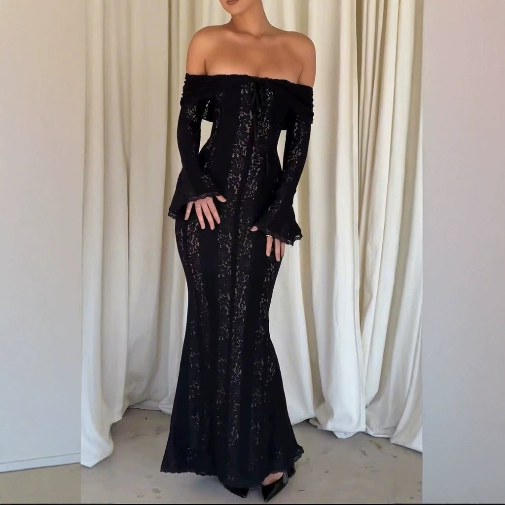 Valenzora | Flared Sleeve Bodycon Waist Dress