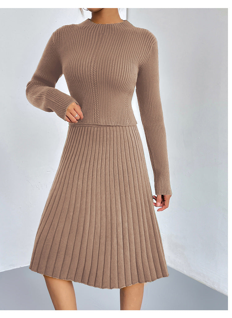 Valenzora | A-line skirt knit sweater set