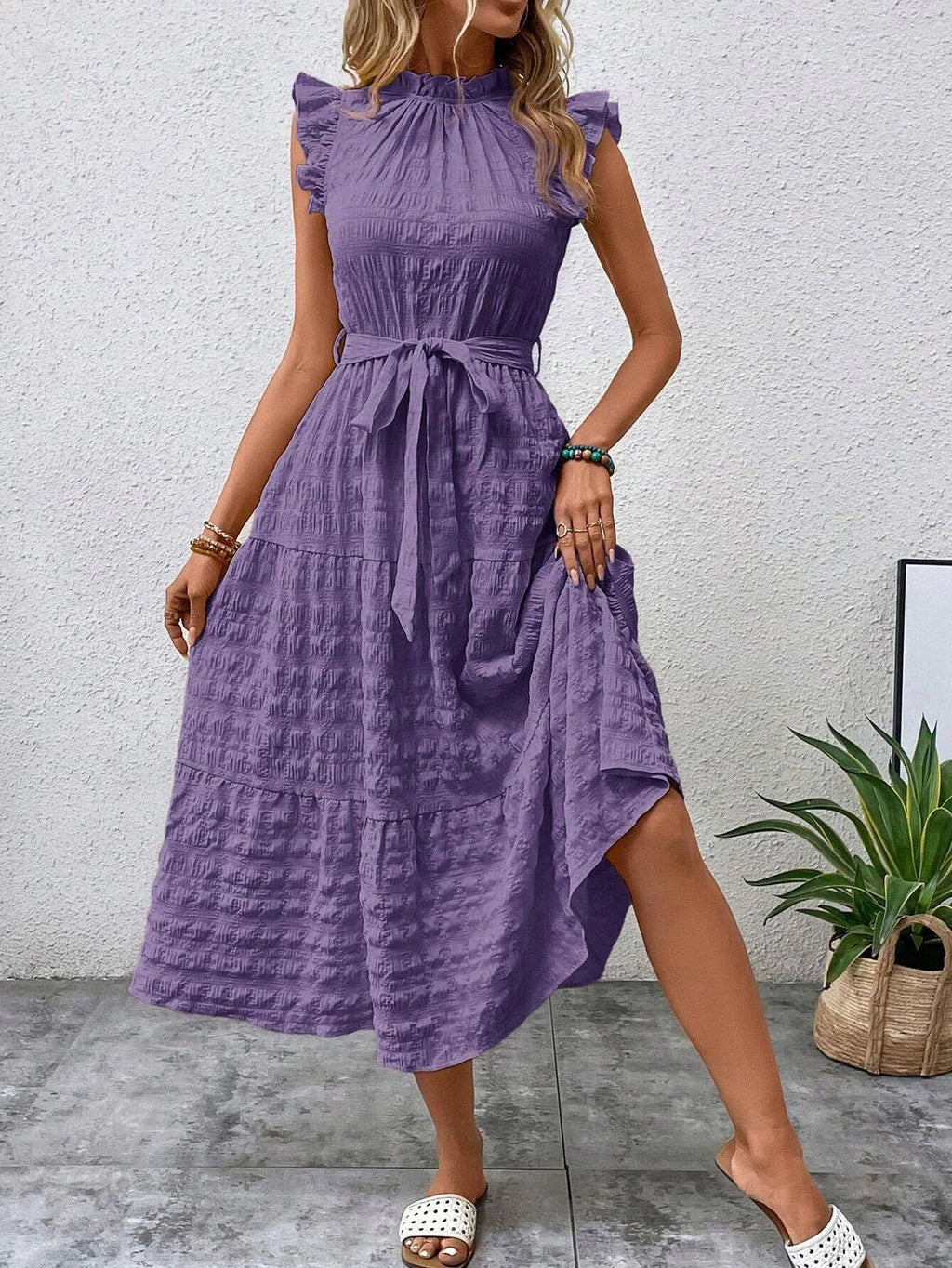 Valenzora | Charmantes Baumwoll-Midikleid