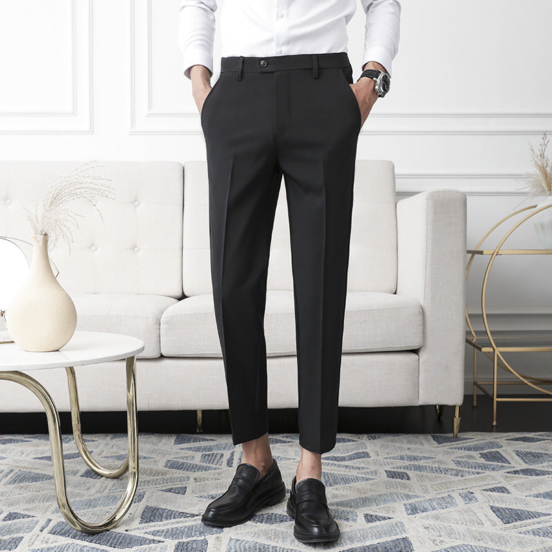 Valenzora | Classic Slim Fit Trousers for Men