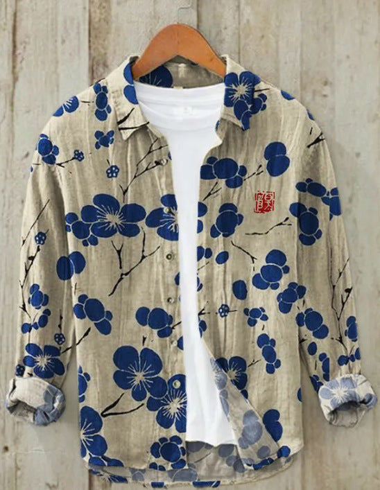 Valenzora | Japanese shirt made of linen blend