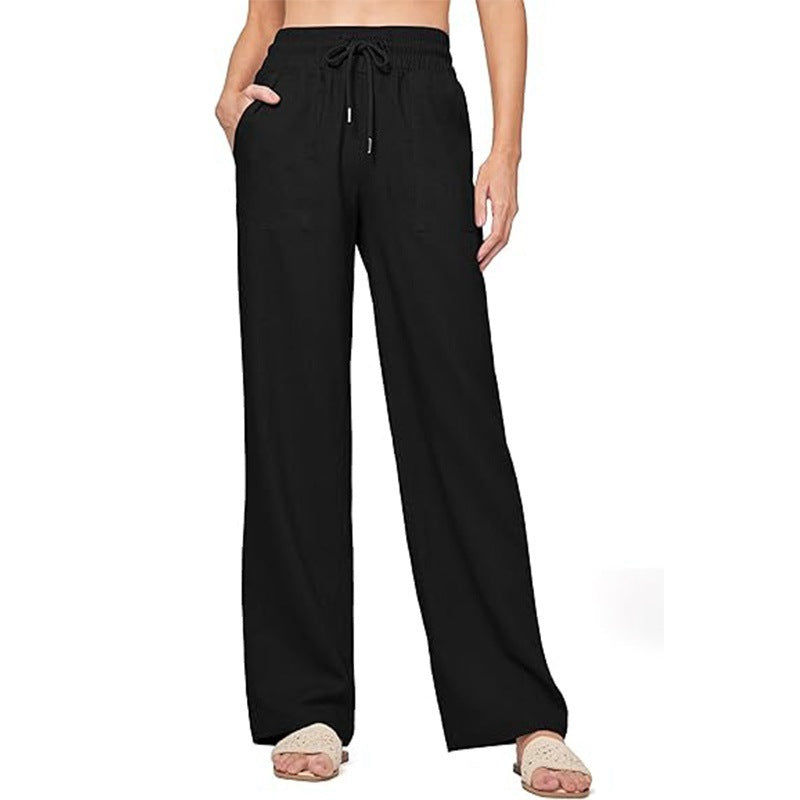 Damen bequeme weite Sommerhose Größe