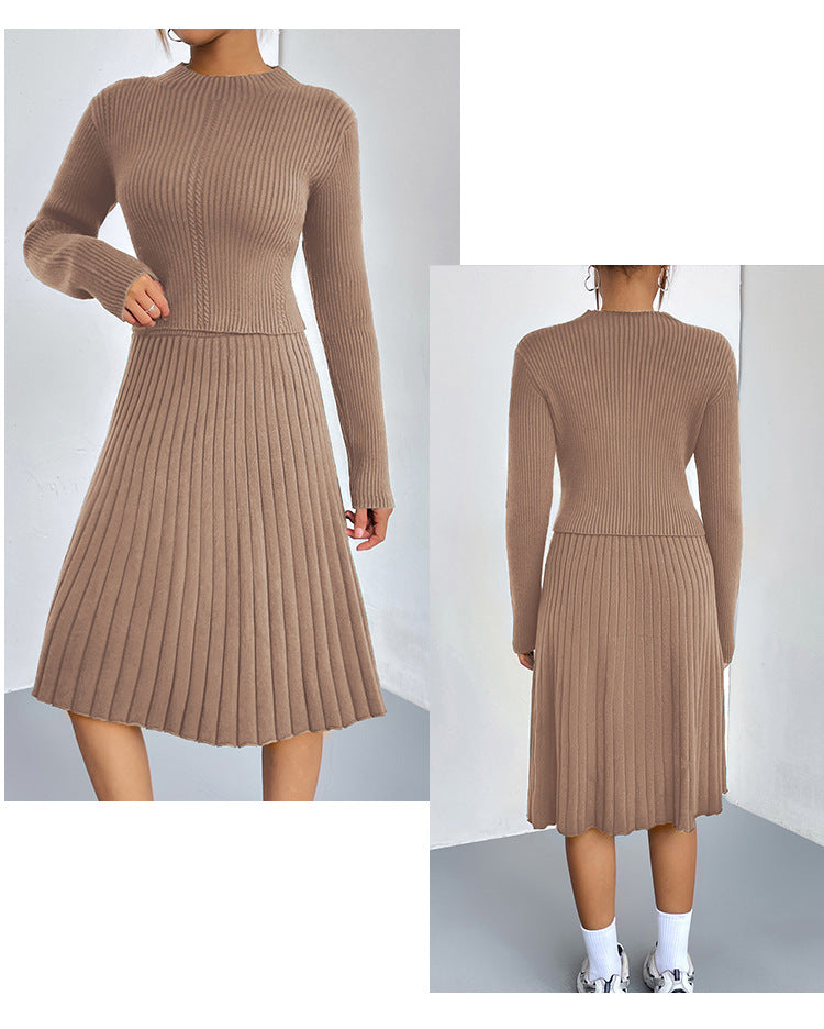 Valenzora | A-line skirt knit sweater set
