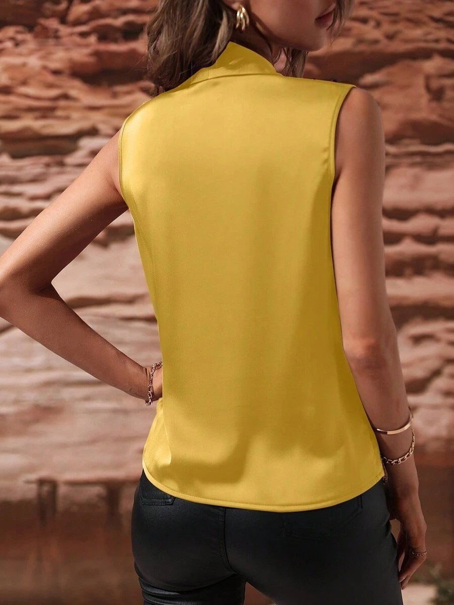 Valenzora | Ruffled Vest Sexy Shirt Top