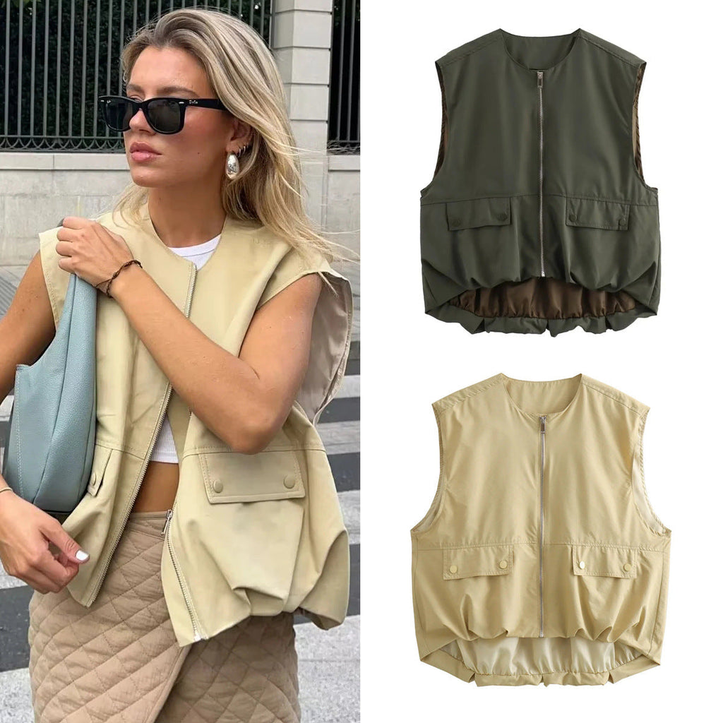 ValenzoraMODE | Lässige Strickjackenweste Tanktop
