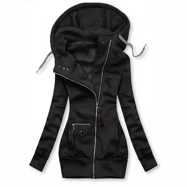 Valenzora | Casual slim fit sweatshirt with hood
