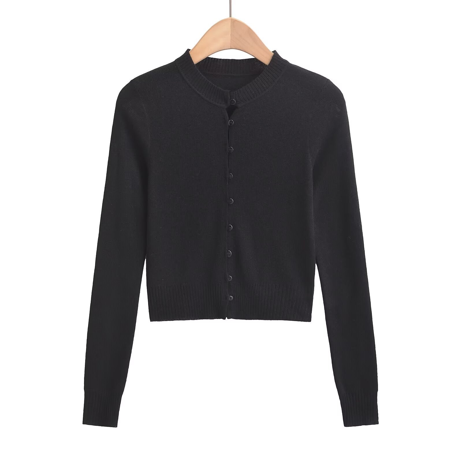 Damen-Cardigan mit modischem Rundhalsausschnitt und eleganter Knopfleiste, Größe S