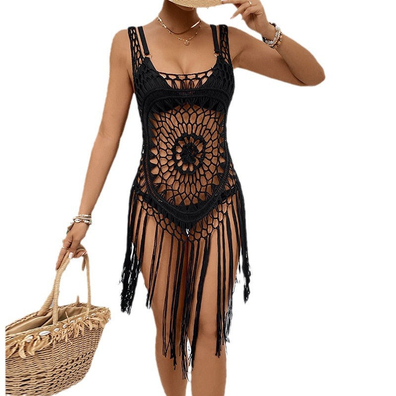 Damen-Boho-Strandkleid aus Makramee Drune
