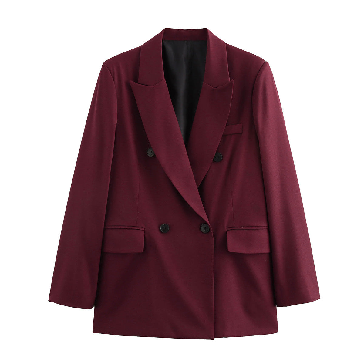 Doppelt geöffneter Damenblazer mit elegantem Schnitt und feinen Details, Größe [Größe fehlt]