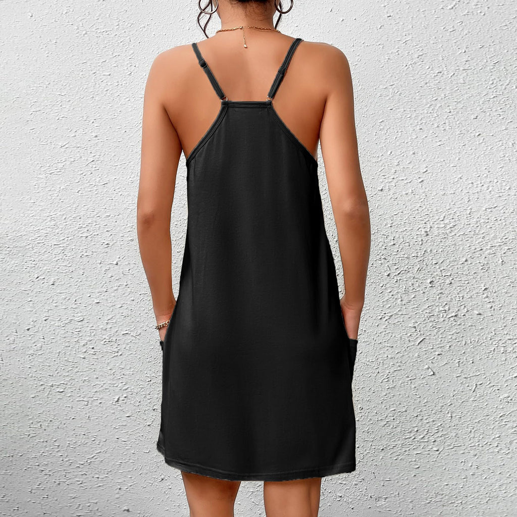 Women's casual dress with practical pockets Drune