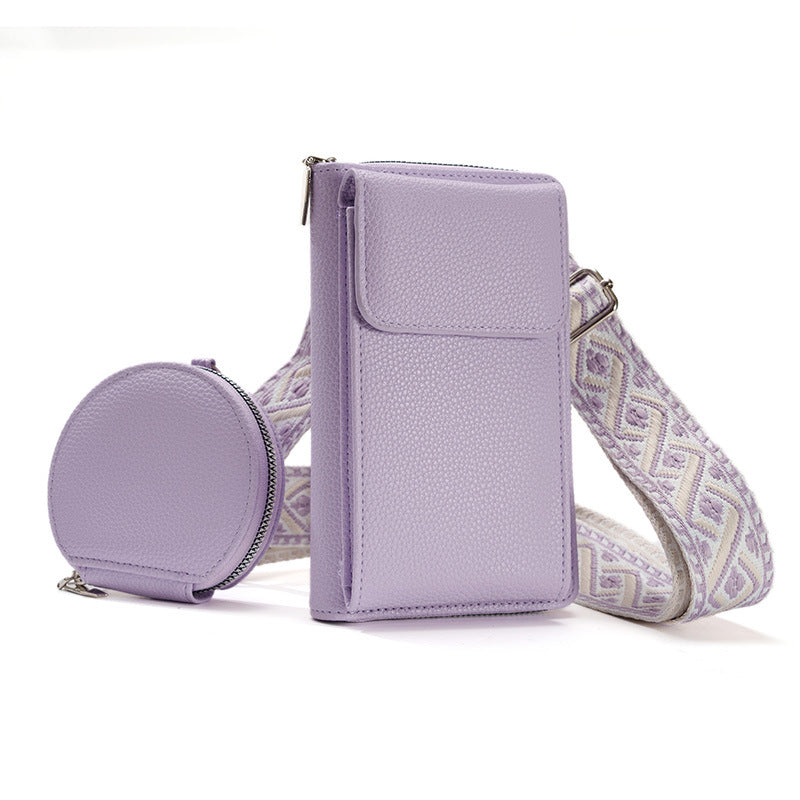 Valenzora shoulder bag with cell phone compartment