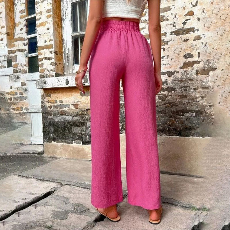 Valenzora | Colorful, airy summer trousers for women with wide legs