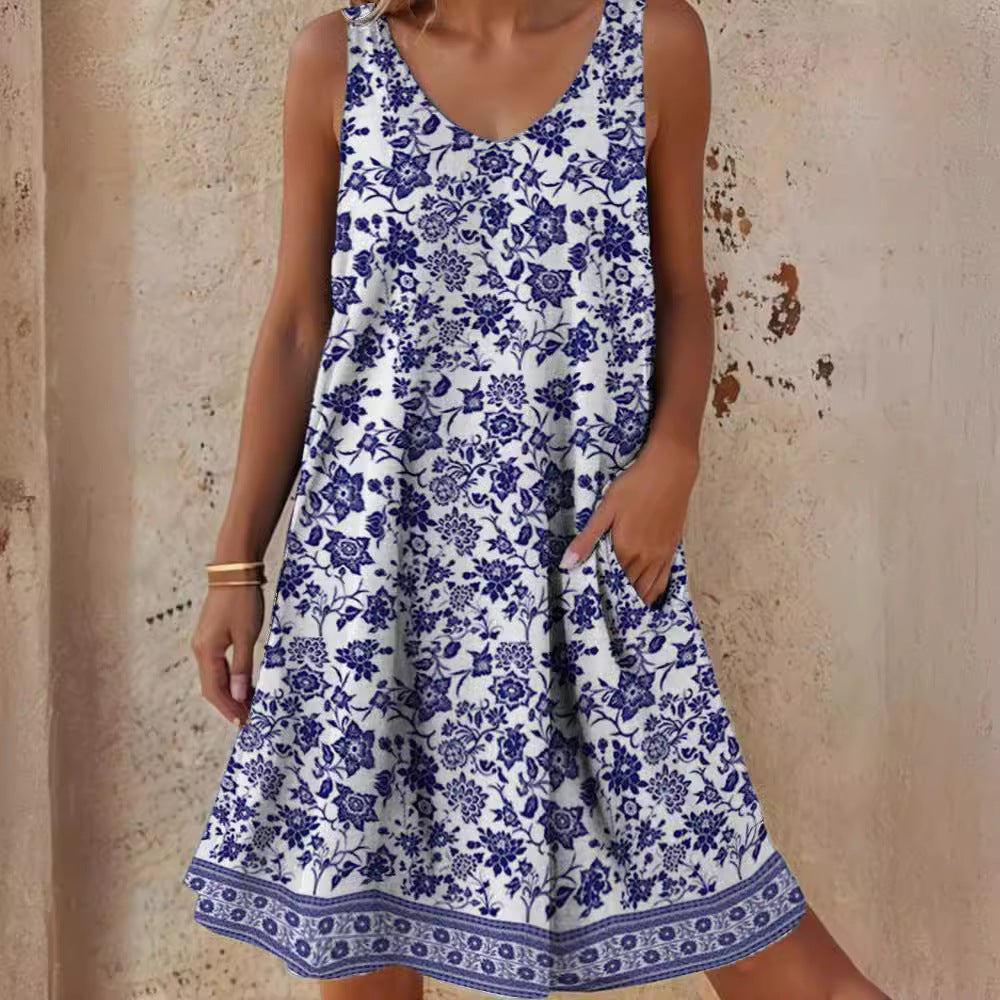 Women's casual dress with relaxed fit and floral design Drune