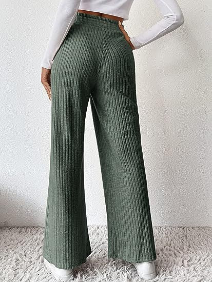 Valenzora | Loosely knitted long trousers