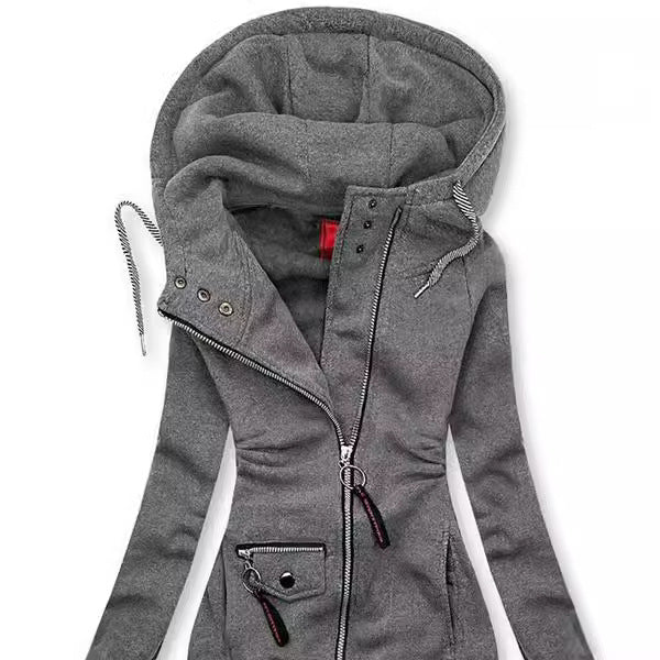 Valenzora | Casual slim fit sweatshirt with hood