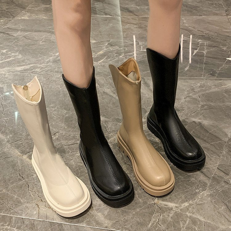 Women's rubber boots with non-slip sole and high shaft, size Valenzora