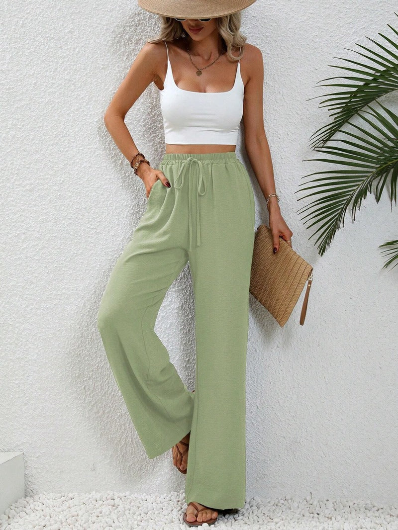 Valenzora | Casual linen summer trousers for women