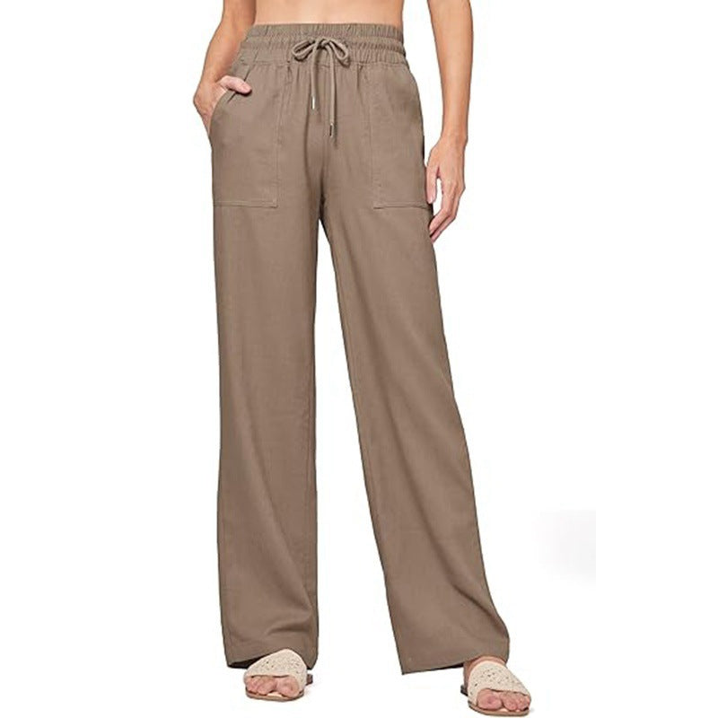 Damen bequeme weite Sommerhose Größe