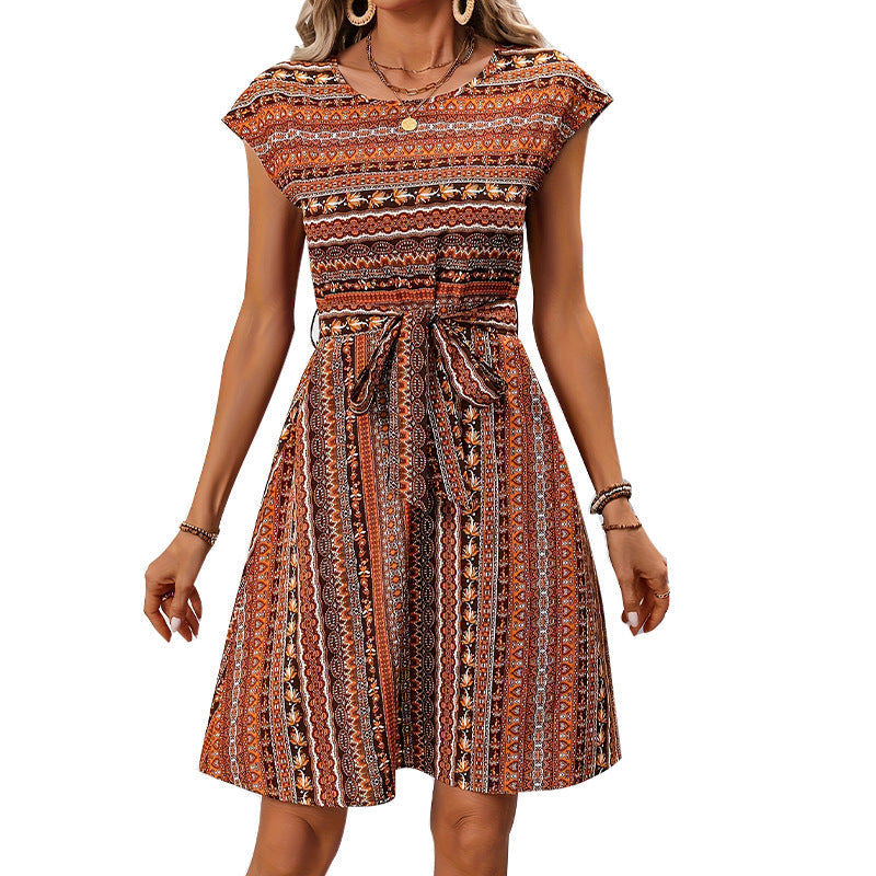 Damen Freizeitkleid mit elegantem Muster Drune