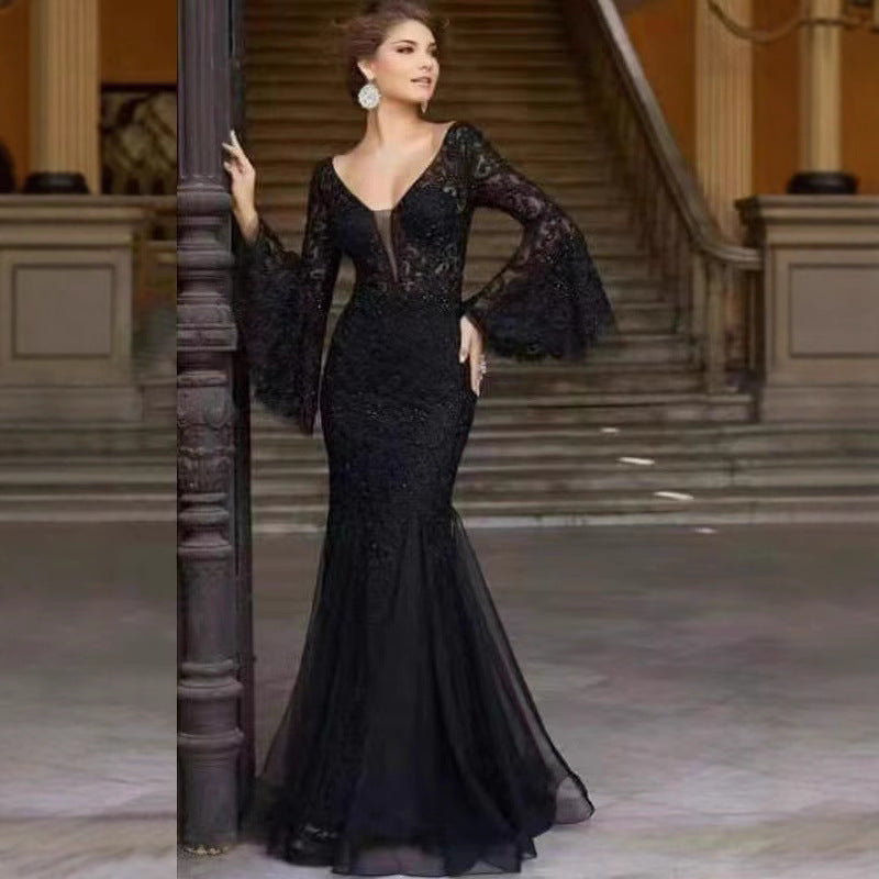 Valenzora | Vintage Party Long Mermaid Skirt Dress