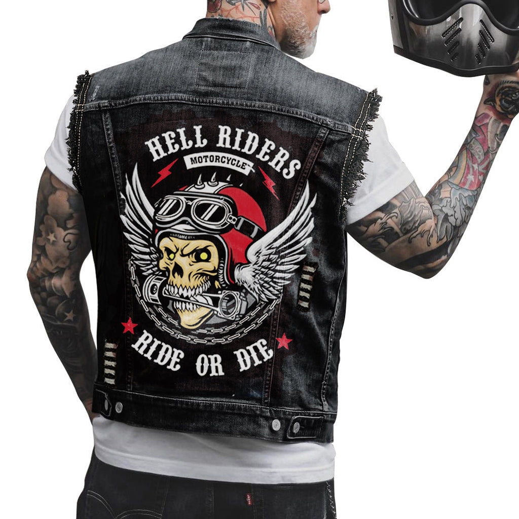 Valenzora | Motorcycle denim vest