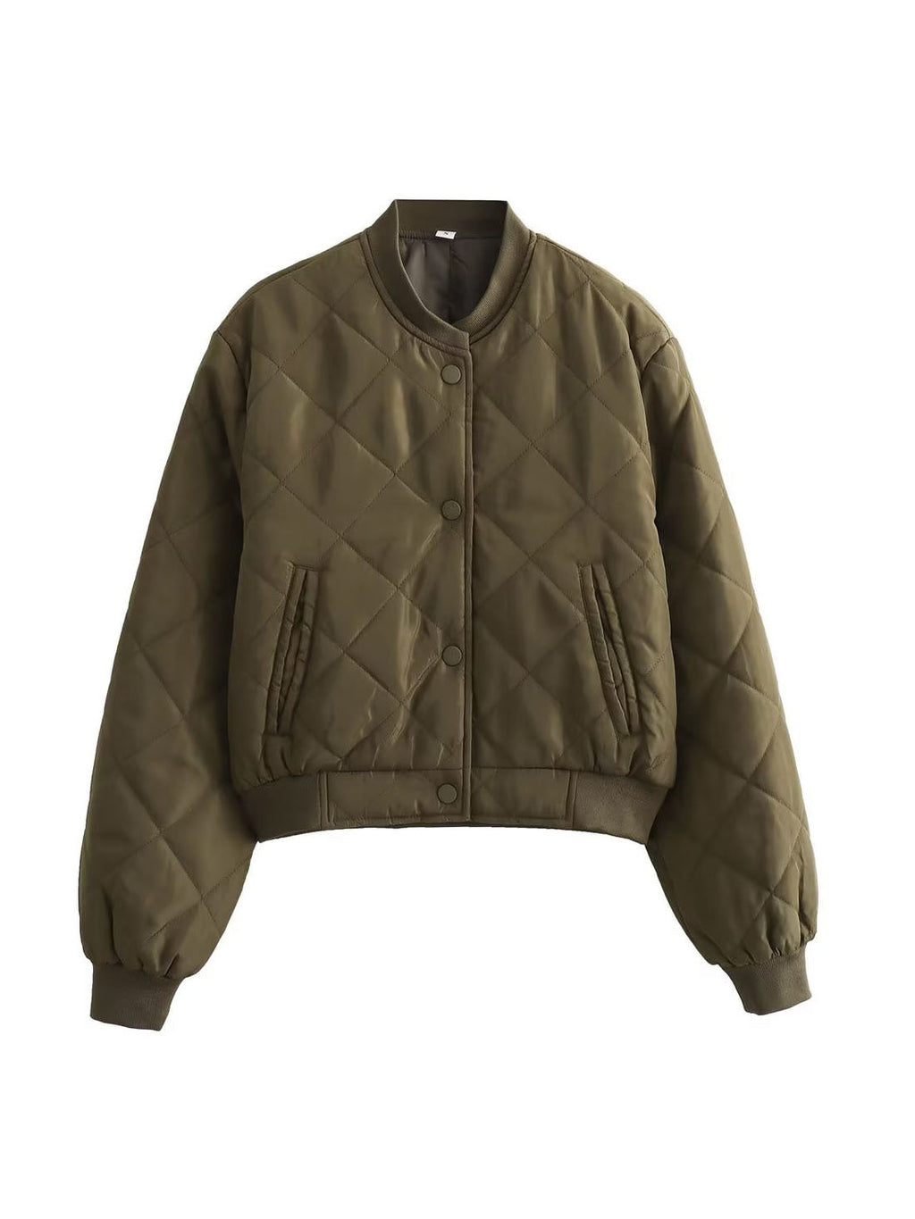 Valenzora | Argyle pattern bomber jacket for women