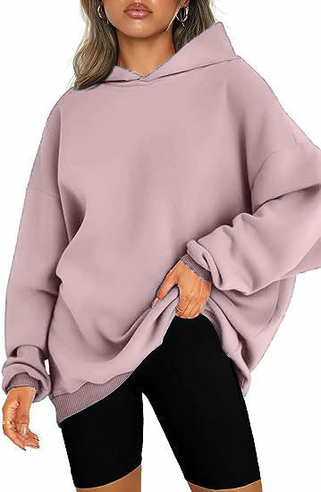 Damen-Oversize-Hoodie mit Seitenschlitzen, Größe