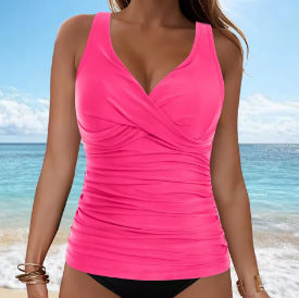 Valenzora | Tankini-Set mit Bauchkontrolle, Haken-Design und Print