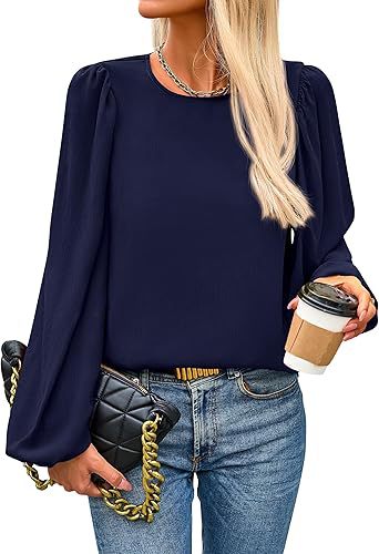 Damenbluse mit Flügelärmeln und eleganten Puffärmeln, Größe [Größe fehlt]