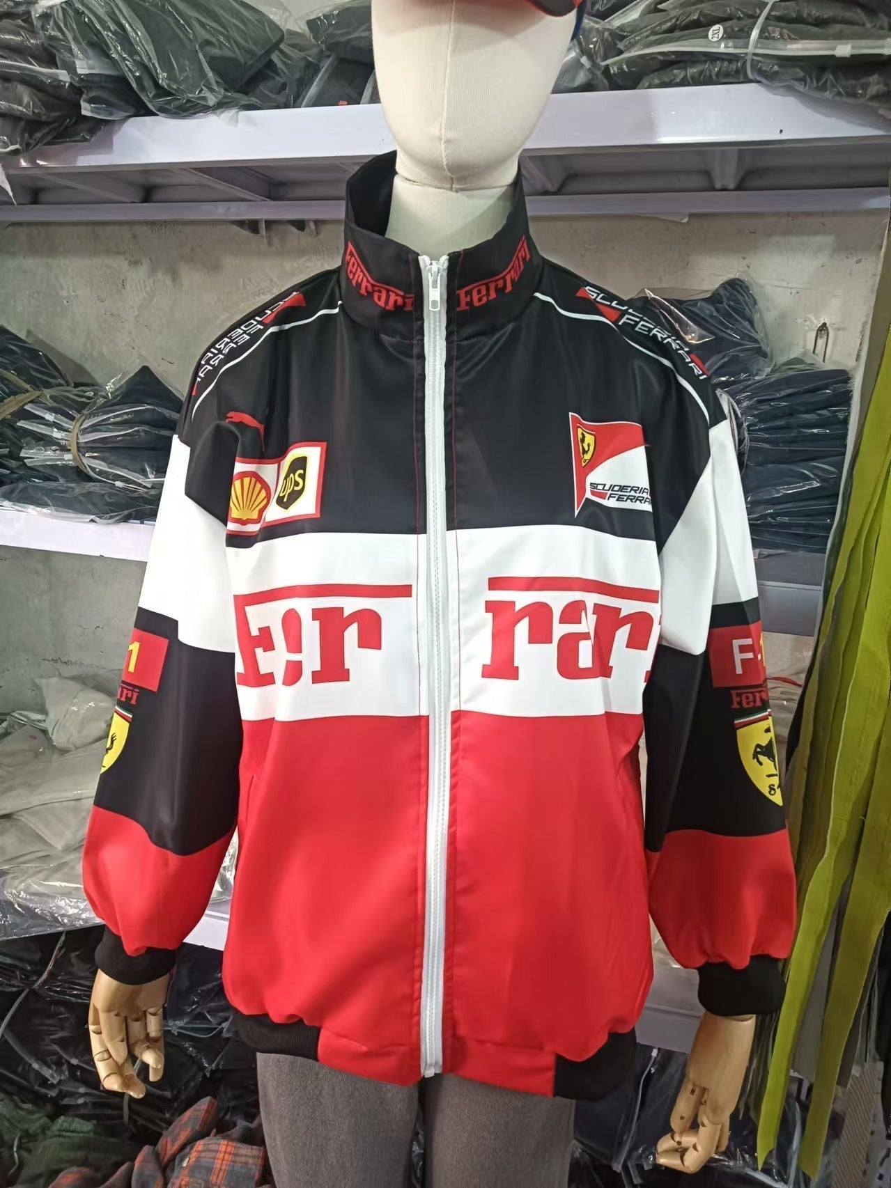 Valenzora | F1 Racing Long Sleeve Bomber Jacket with Print