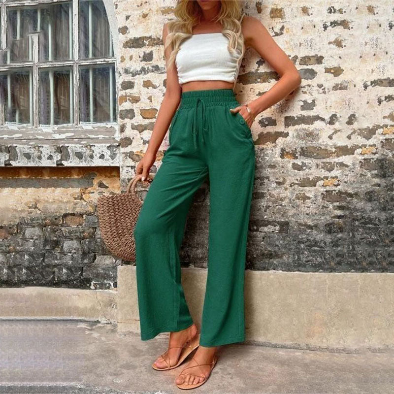 Valenzora | Colorful, airy summer trousers for women with wide legs