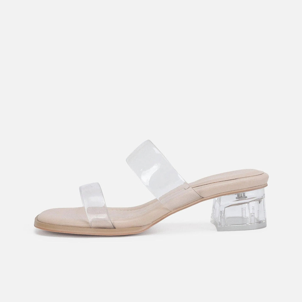 Valenzora | Women's transparent mid-heeled sandals