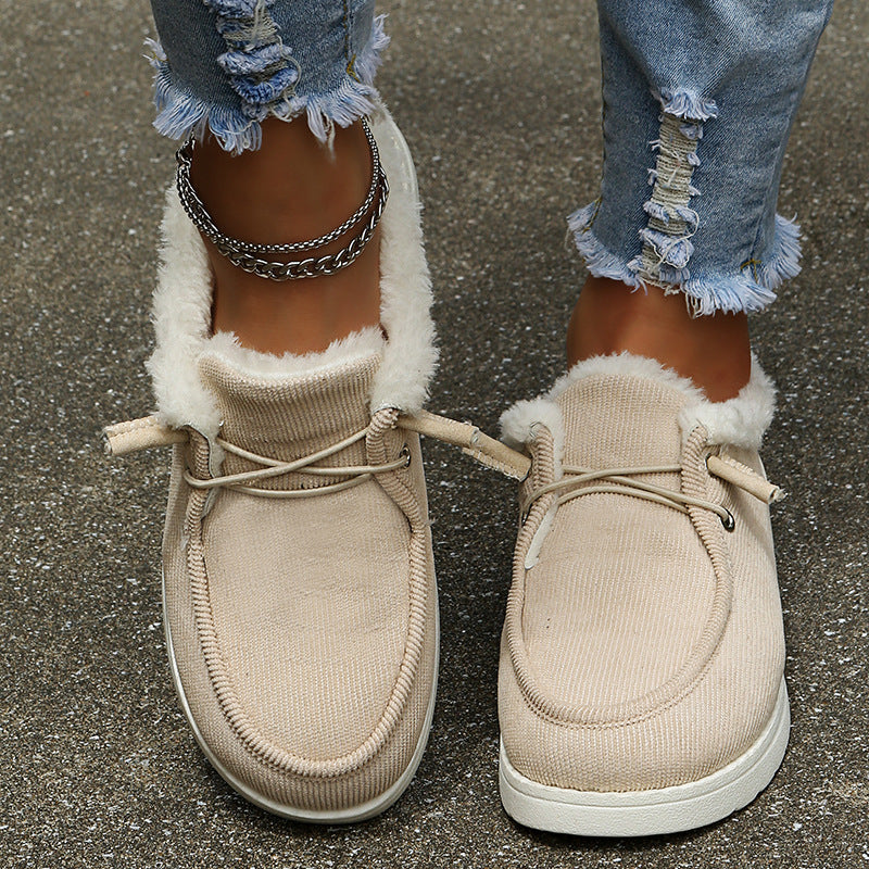 Valenzora - Elegant winter sneakers with fur lining
