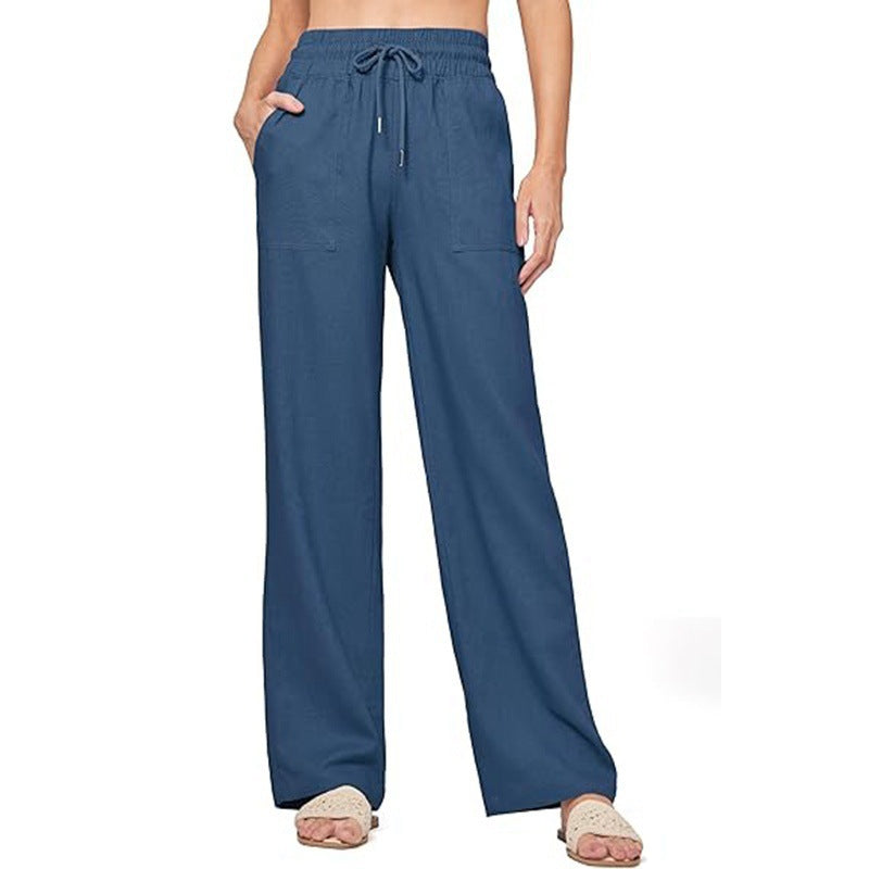 Damen bequeme weite Sommerhose Größe