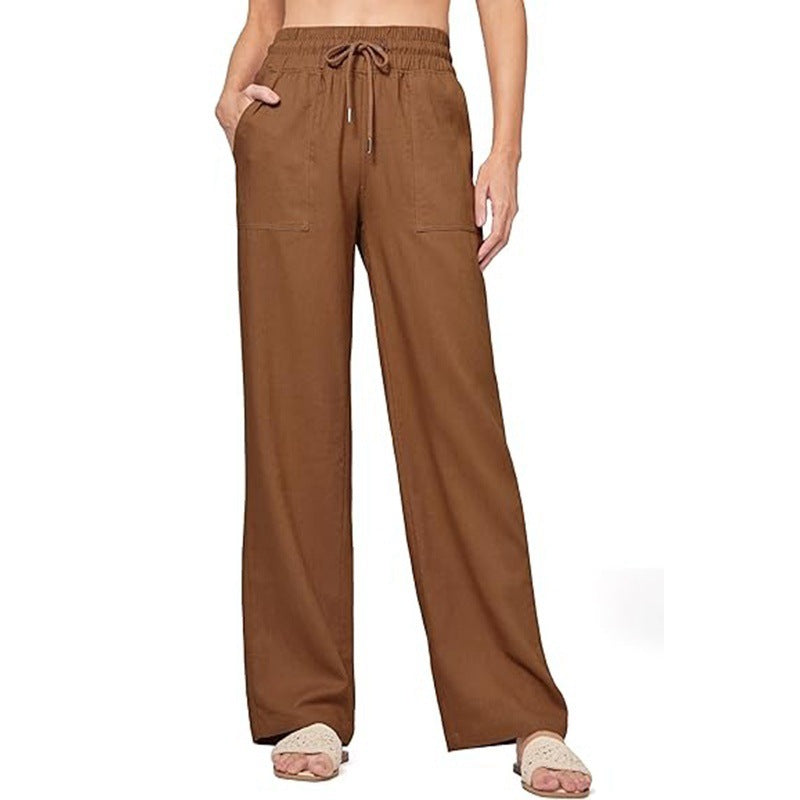 Damen bequeme weite Sommerhose Größe