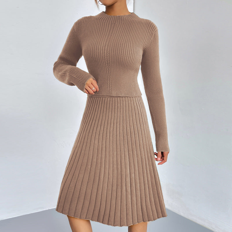 Valenzora | A-line skirt knit sweater set