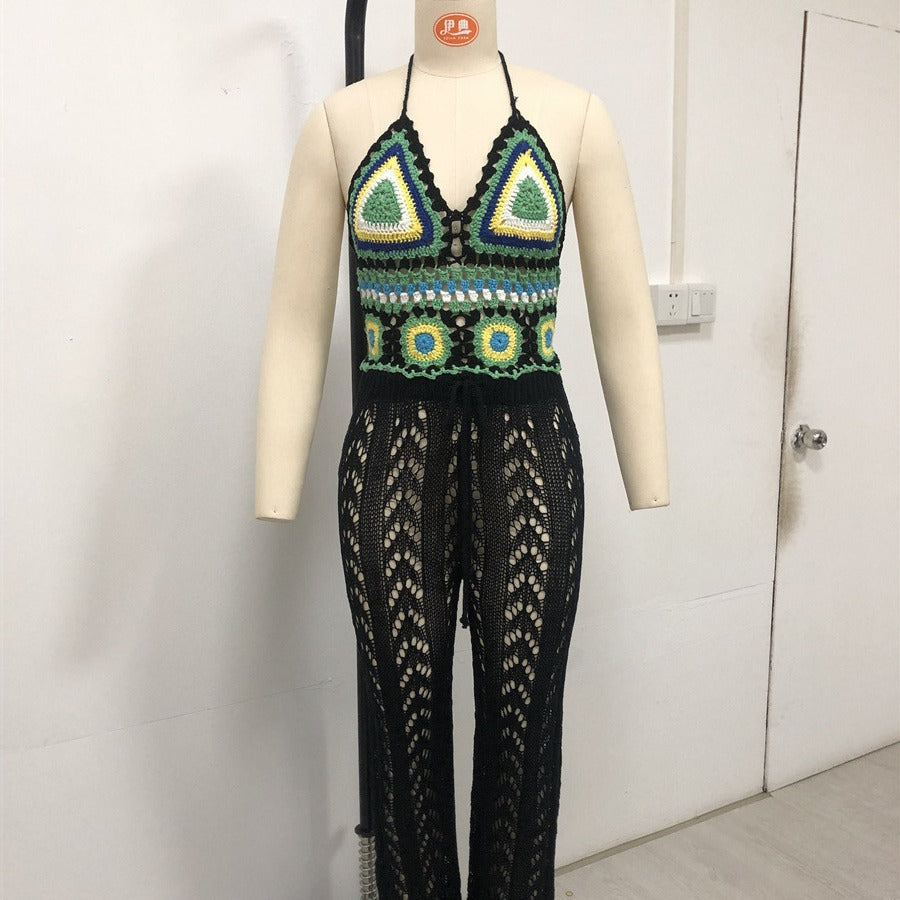 Bohemian Hand Crocheted Bralette Bikini Top Size