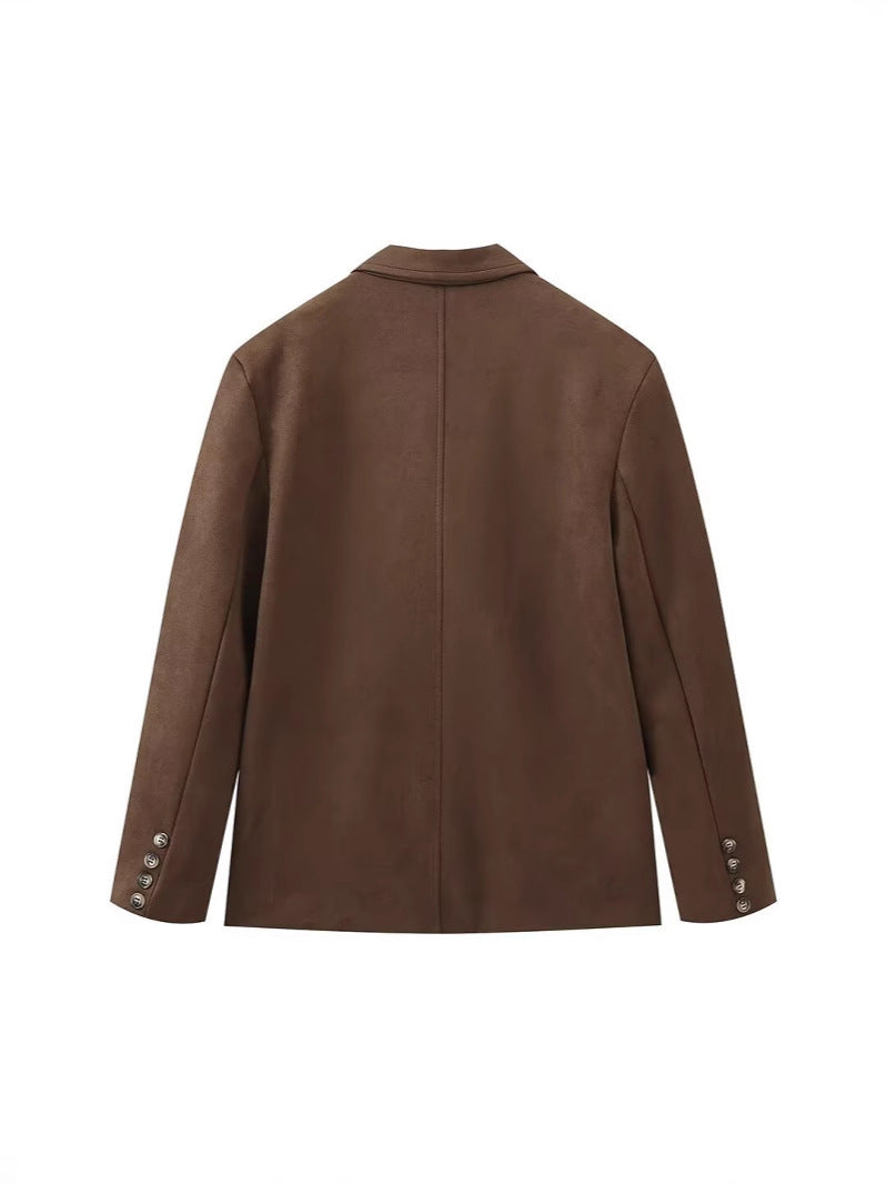 Women's suede blazer jacket SIZE