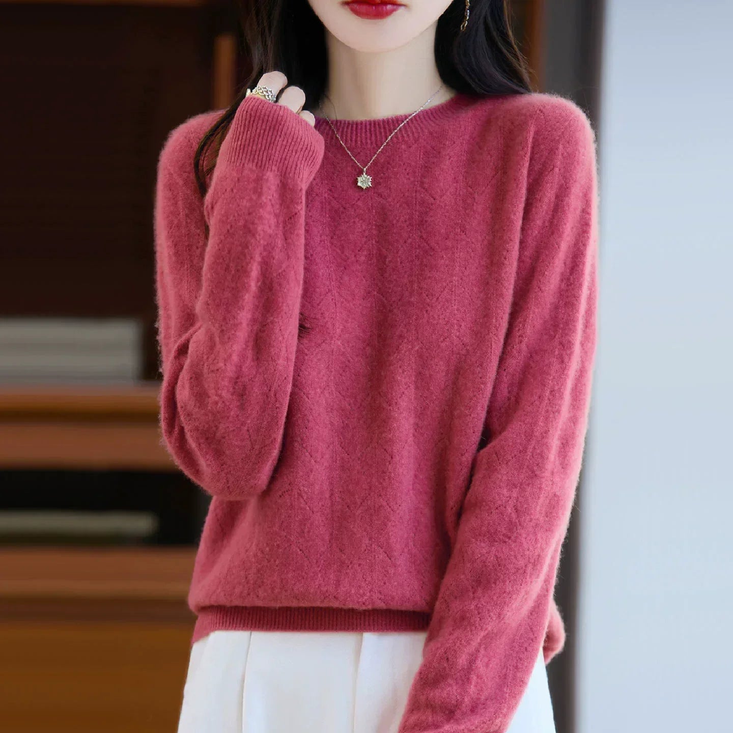 Valenzora | Kaschmirpullover für Damen, elegantes Strickdesign, weich & warm