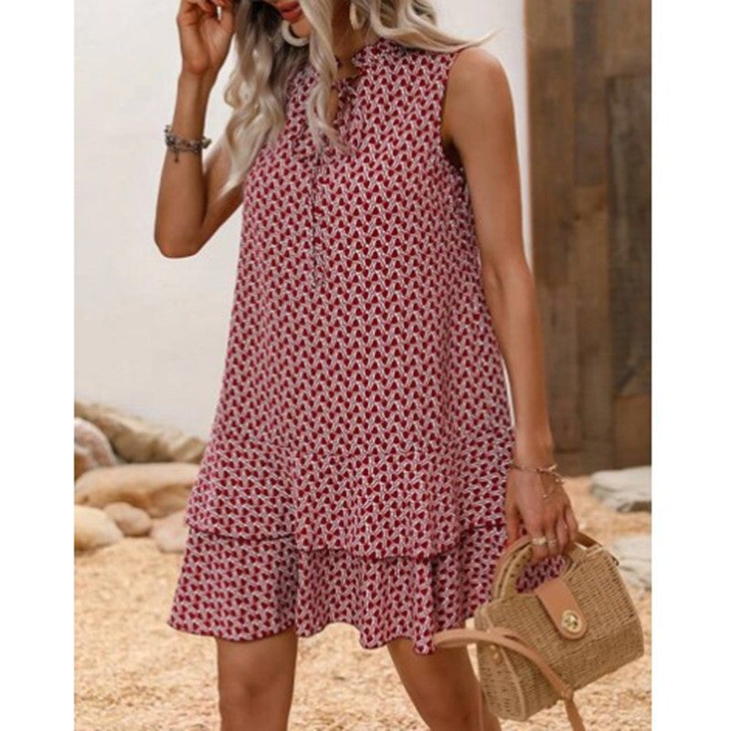 Valenzora | Midikleid mit Boho-Print