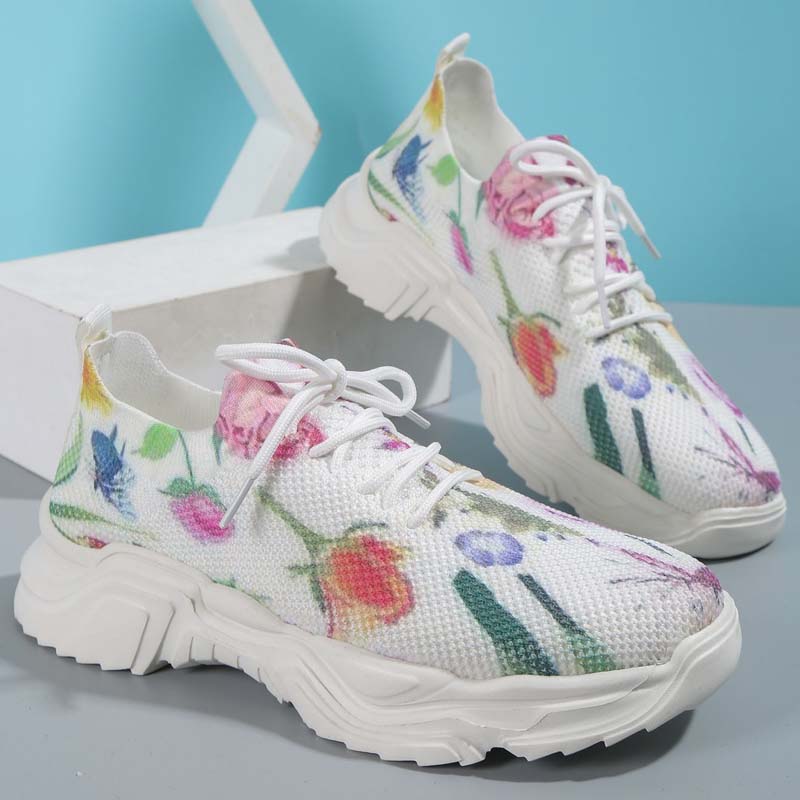 Valenzora | Sneakers für Damen mit weitläufigem Blumenmuster
