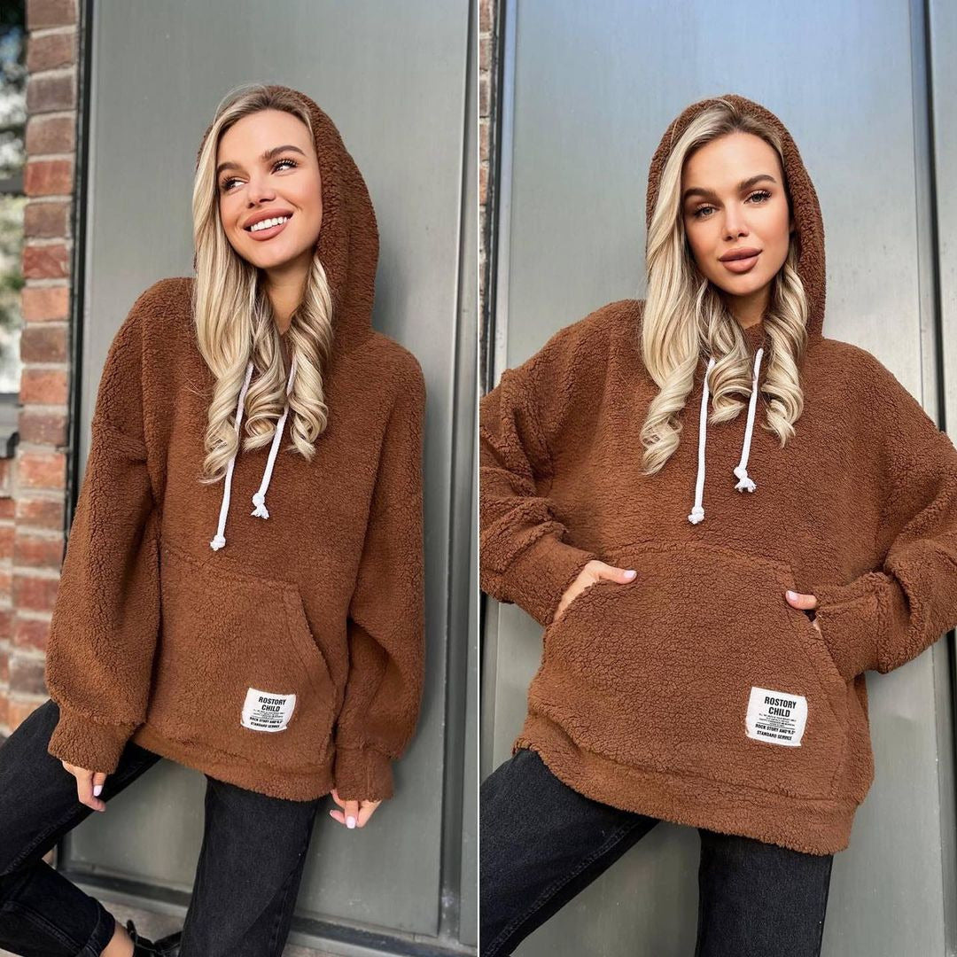 Women's Cozy Fleece Hoodie, Size
