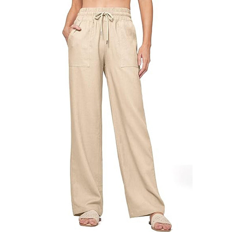 Damen bequeme weite Sommerhose Größe