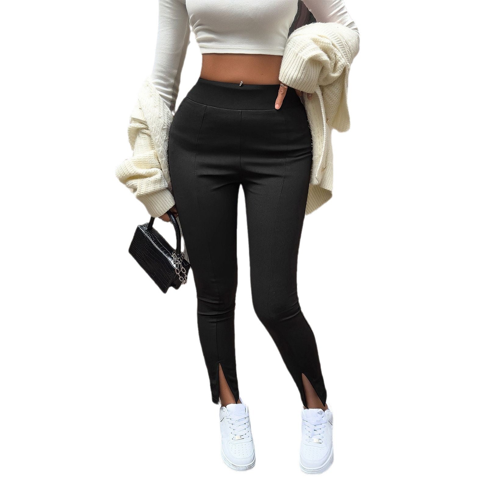 Valenzora trousers in a pure color with temperament