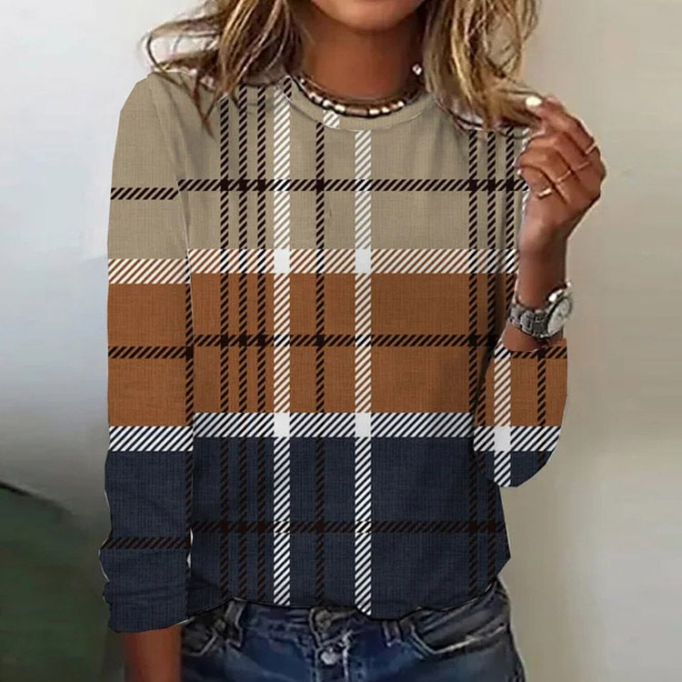 Valenzora | Bedrucktes lässiges Pullover-Oberteil